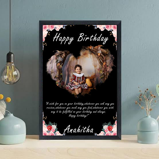 Happy Birthday frame- Best Gift for Anniversary - Birthday and all occasion.